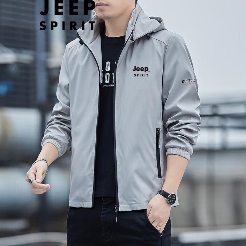 JEEP SPIRIT Men's Hooded Casual Jacket