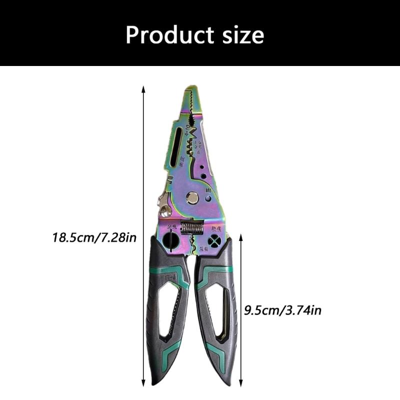 MultiFunctional Steel Wire Stripper Crimper With Ergonomic Handle For Enhanced Comfort Cutting Winding Applications