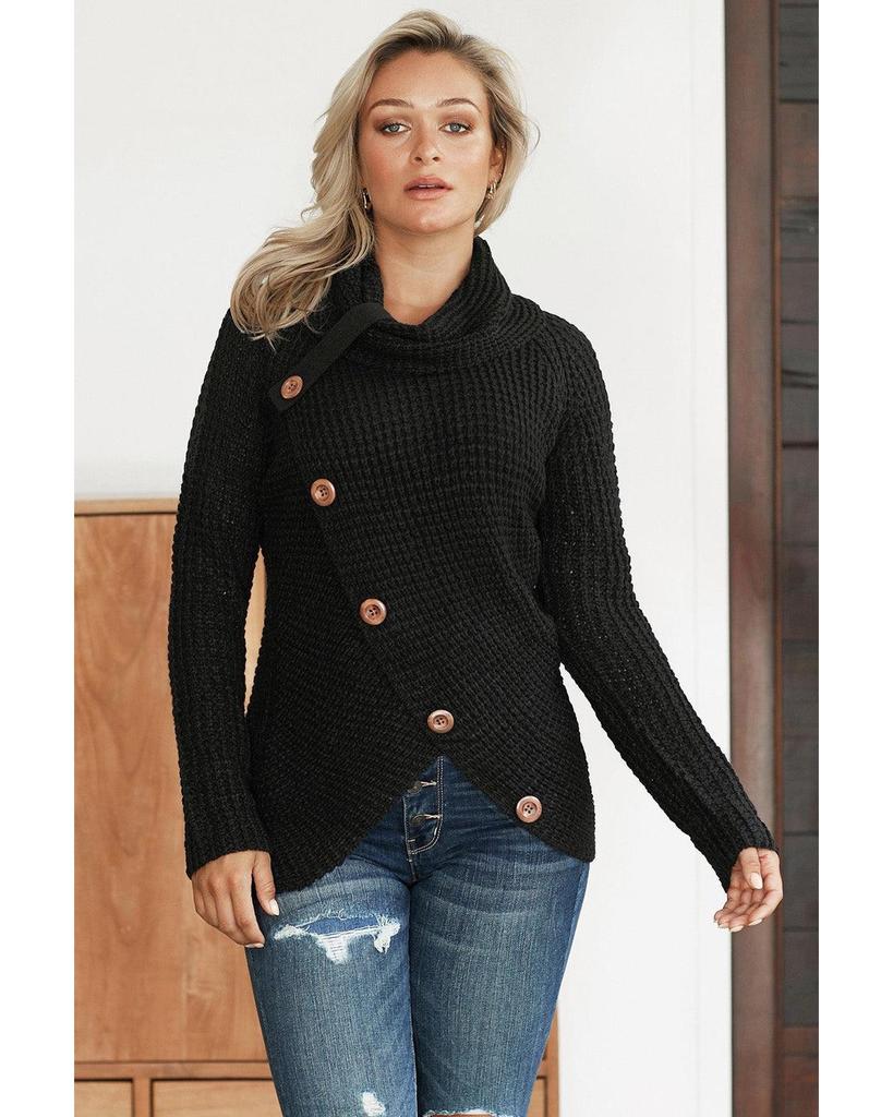 Azura Exchange Wrap Turtleneck Sweater