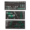 SATA Shida 118-Piece Lithium Battery Tool Set with Two-Drawer Metal Box