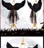 Halloween Angel & Demon Feather Wings Cloak - Costume Prop for Performances & Cosplay