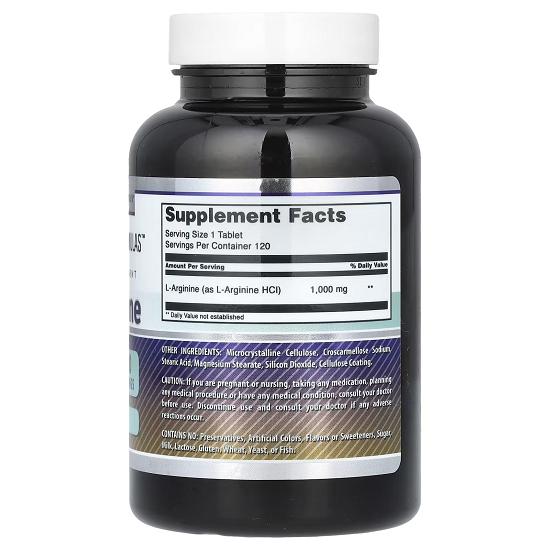 L-Arginine, 1,000 Mg, 120 Tablets
