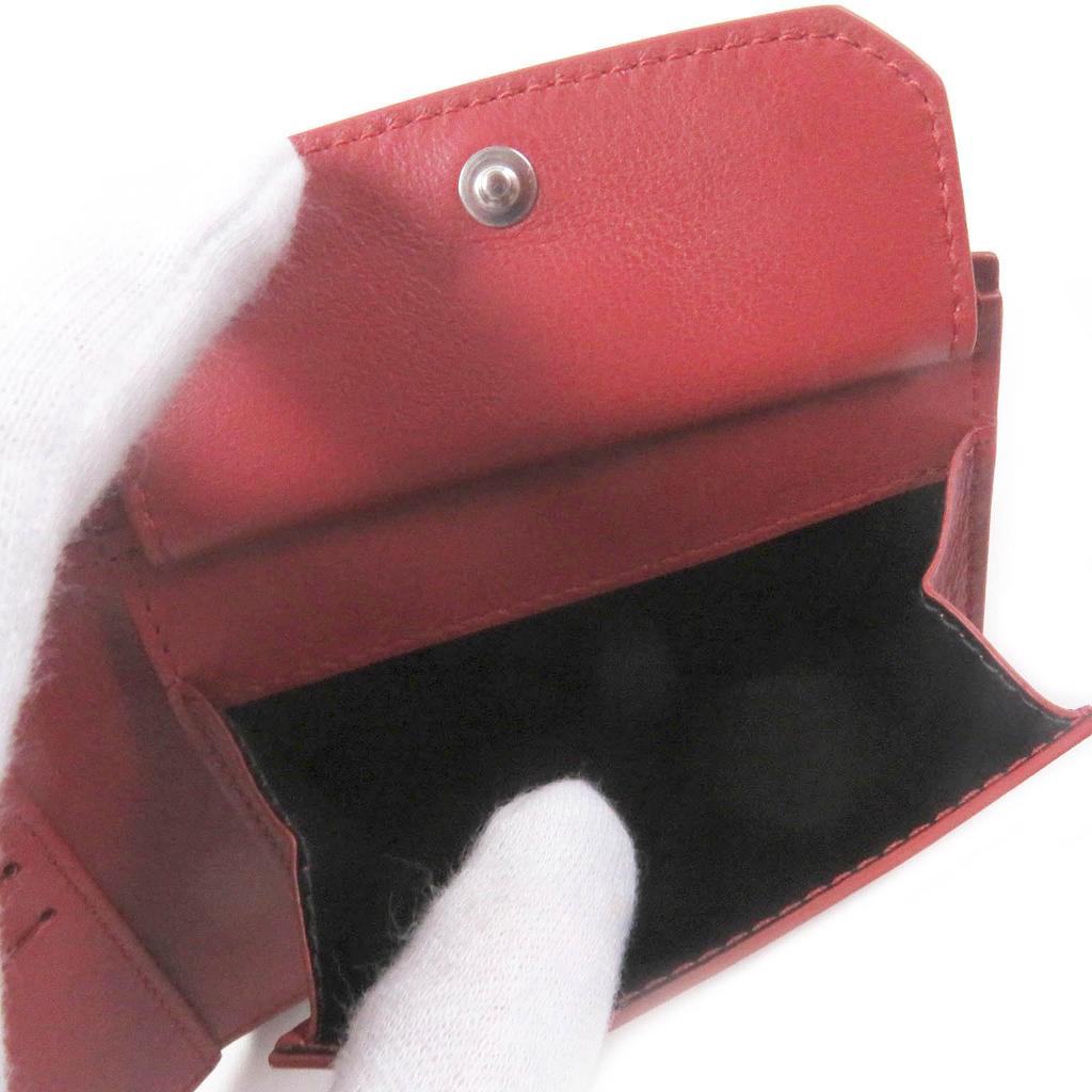 Pristine Dunhill Bifold Wallet GT 4CC Coin case Billfold Red leather mens Used