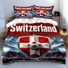 "Switzerland Flag Bedding Set" Bedding Duvet Cover Set Duvet Cover Pillowcases (1 * Duvet Cover 2 * Pillowcases, Without Duvet Insert)