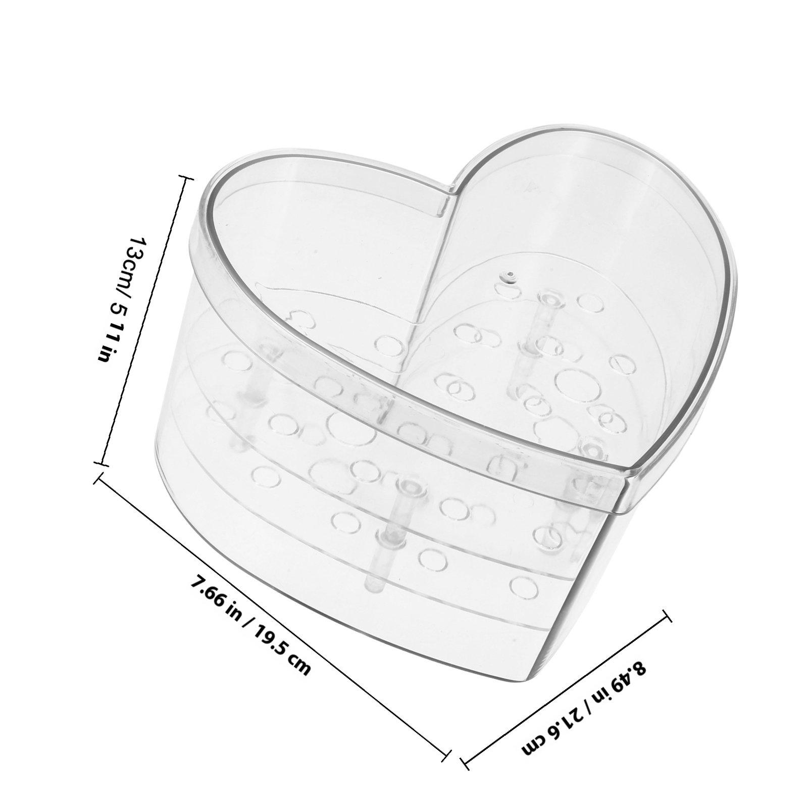 

Heart Shape Clear Acrylic Flower Box Delicate Flower Arrangements Case Small Transparent Gift Packaging for Valentine s Teacher 21.6X19.5X13CM&other