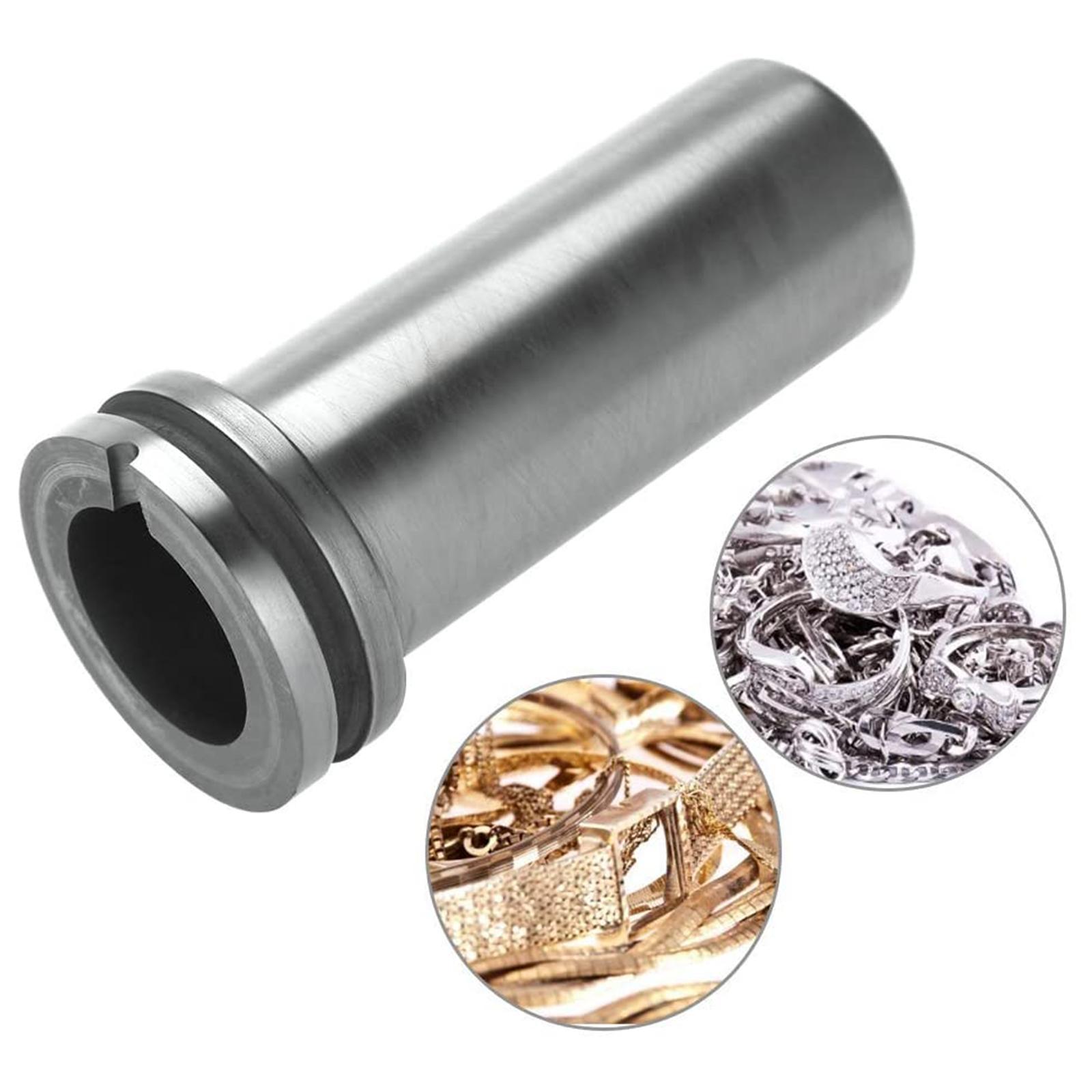MegaCast Lot de 3 creusets en graphite pour fonderie de 4 kg Noir Pour four à tasse, chalumeau, fonte, affinage, or, argent, cuivre, laiton, aluminium