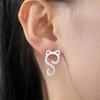 My Shape Cute Cat Stud Earrings for Girls Gifts Animals Lovers Lovely Kitten Earrings Stainless Steel Jewelry for Women Teen