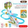 Electronic Duck Climbing Stairs Track Slide Pets Toys With Light Music Educational Toys For Boys Girls Birthday Gifts
