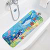 Bath Mat with Drainage Holes, Anti-Slip Texture Foot Massage Mat, Food-Grade PVC Material Suction Cups Bathtub Mat