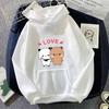 Panda Print Hooded Sweatshirt - Unisex Korean Style Casual Top for Autumn/Winter