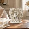 Wedding Anniversary Gift 3D Printed Couple Sculpture, Cake Topper, Romantic Rose Heart Hugging Topper Lovers Figurine, Mini Desktop Ornament,