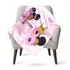 Happy 18Th Birthday Girl Customize Your Name Blanket Used For Chair Office Sofa Bed Camping Soft And Warm Giving Friends And Relatives Birthday