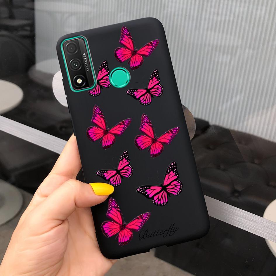 For Funda Huawei P Smart 2020 Case Coque Popular Lavender Flower Phone Case For Huawei P Smart 2020 6.21" Soft Shockproof Bumper