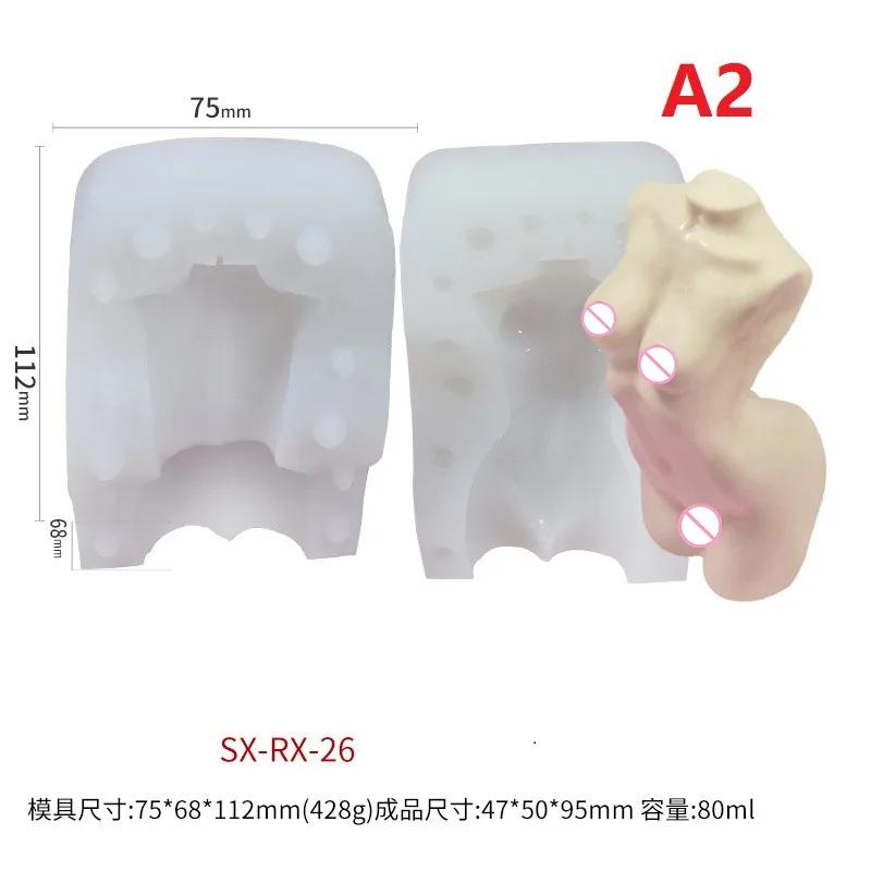 Creative Candle Mold Human Body Silicone Mold Female Body Male Female Human Shape Aromatherapy Plaster DIY Mold
