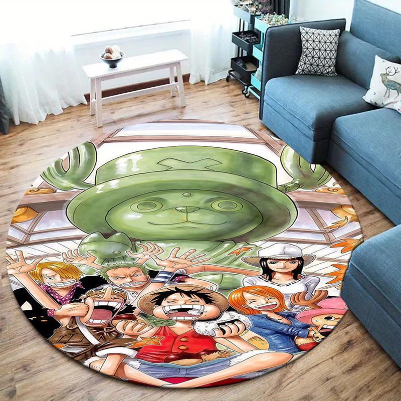 One Piece Round Area Rug Carpet Rug For Living Room Bedroom Sofa Playroom Decor Nonslip Floor Mat