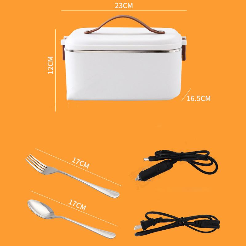 Household Portable Steaming Cooking Lunch Box Stainless Steel Student Insulated Lunch Box