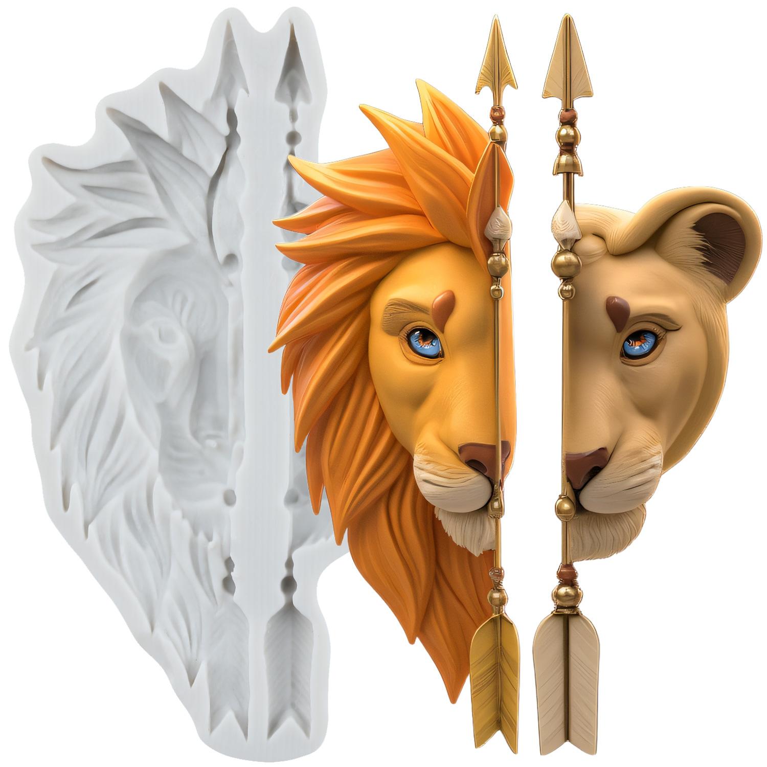 

Силиконовая форма Голова льва Голова тигра Формы для мастики Инструменты для украшения торта Топпер для кекса Конфета Сахарная мастика Гам паста Полимерная глина серый