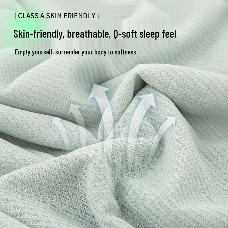 Muji-Inspired Skin-Friendly Waffle Weave Quilt