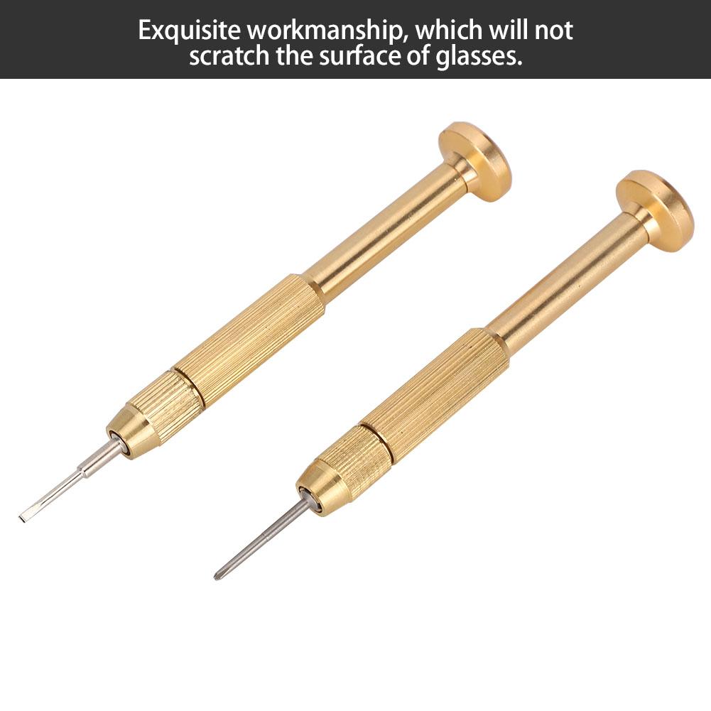 2Pcs Professional Multi Functional Eyewear Screwdriver Set Eye Glasses Repairing Tool