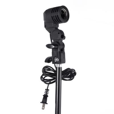 E27 Bulb Holder Socket Flash Swivel Bracket Photo Light Lamp Mount US Plug