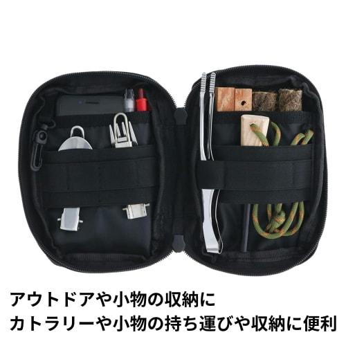 Takagi KANUCHI OUTDOOR Outdoor Gear Pouch Black Accessory Case 3 Levels Adjustable Belt Loop Width Camping Leisure Belt Loop Waist Pouch Mini Pouch Po
