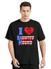 Lustiges T-Shirt mit herzförmigem Friedhofsmotiv und dem Aufdruck „I Love Haunted Mound“ – lässige Herrenbekleidung, Oversized-T-Shirt, Fitness-T-Shirt, Baumwoll-Tops