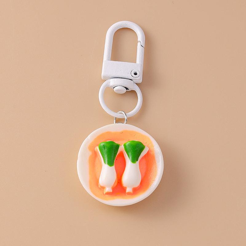 Cute Resin Simulation Food Keychain Bread Sandwich Key Ring Pendant for Key Holder Women Girls Handbag Decor Jewelry Gift