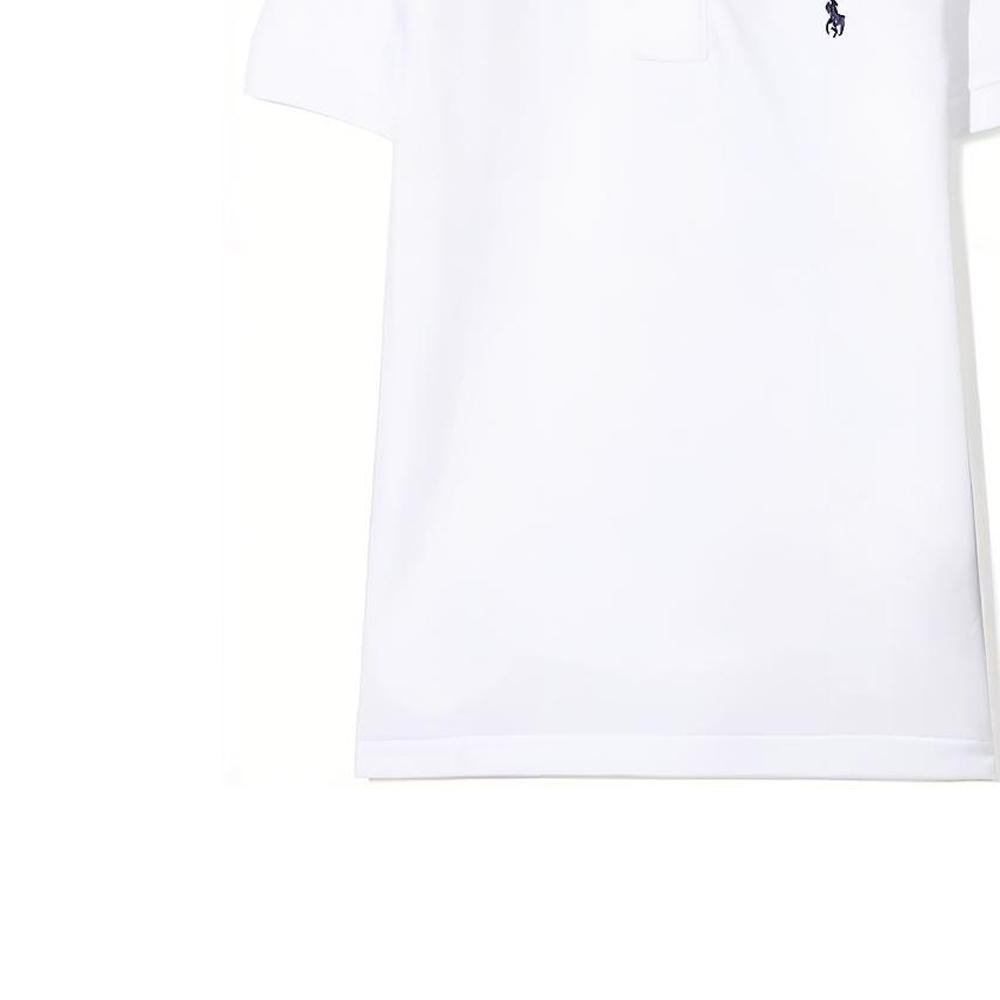 Polo Ralph Lauren Logo Embroidered Breathable Solid Color Short Sleeve T-Shirt Kids Tops White 322603252-004