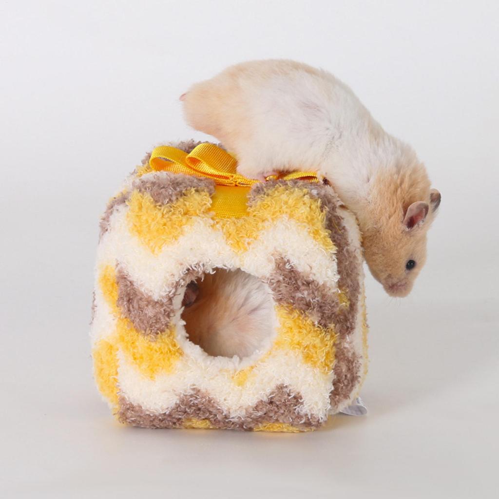 Small Pet Bed Cute Soft Plush Sleeping Plush Hamster Cage Accessories Sleeping Bed For Home Indoor Outdoor For Chinchilla Mice
