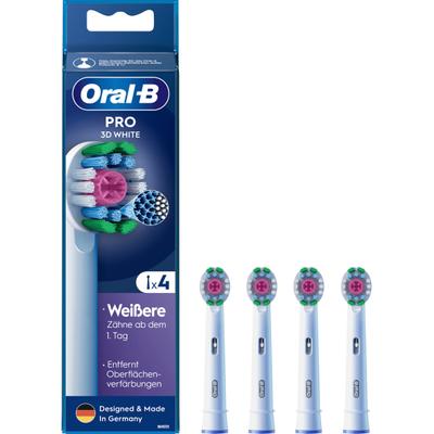 Oral-B Replacement Toothbrush Head PRO 3D White 4pcs