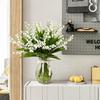 1/5PCS White Artificial Flowers Letter Bellflowers Fake Plastic Plants Home Room Decorations Wedding Party Bride Holding Bouquet