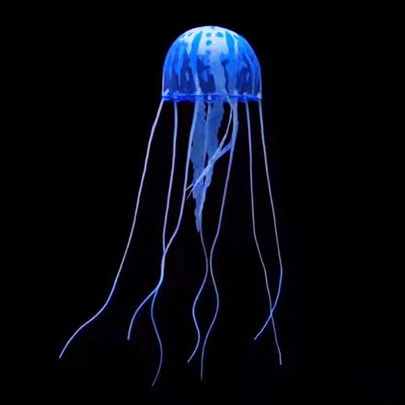 Colorful Artificial Glowing Effect Jellyfish Fish Tank Aquarium Decor Ornament