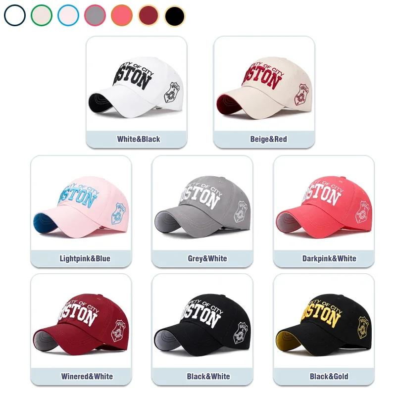 Berretto da Baseball Sportivo con Parte Superiore Morbida Cotone Ricamo 3D Unisex Snapback Cappello da Tennis Cappello da Papà