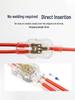Compact Waterproof 2-In 2-Out Quick Wiring Terminal for Single Strand Hard Wire