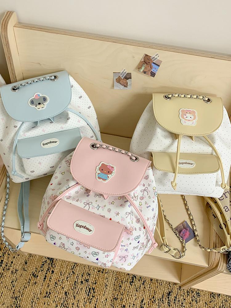 Korean Fashion Small Backpack With Waterproof Pu Fabric And Breathable Design For Teens