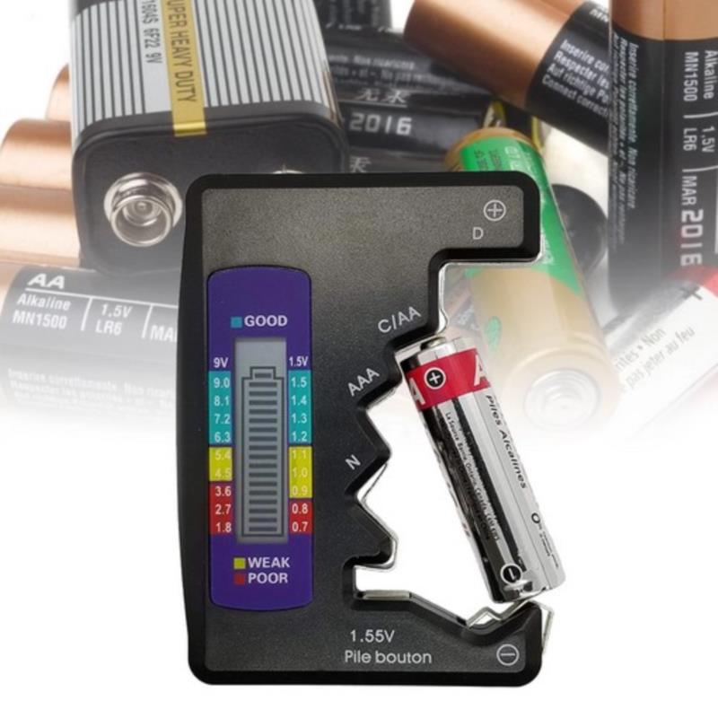 Tester batteria LCD digitale universale CDN Aa Ce 9V 1.5V Aaa Button