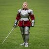Mittelalterliches weibliches Rüstungsset, Stahl-Dame-Ritter-Brustpanzer Schulterschutz, Fantasy-Cosplay-Krieger-Outfit, Reenactment-Rüstung für