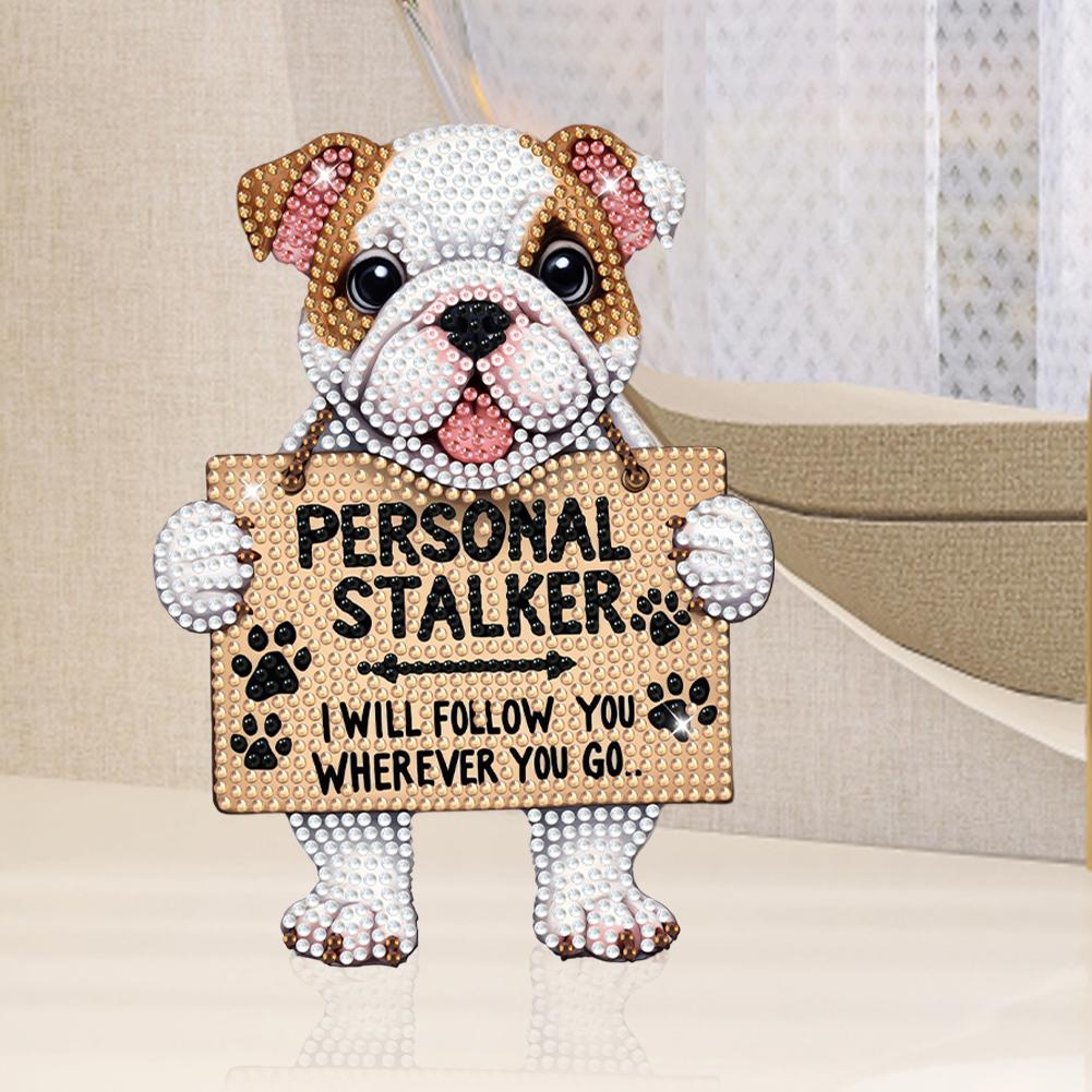 Acrylic Shaking Head German Shepherd 5D DIY Diamond Art Tabletop Decorations Diamond Painting Desktop Decors Bedroom Table Decor