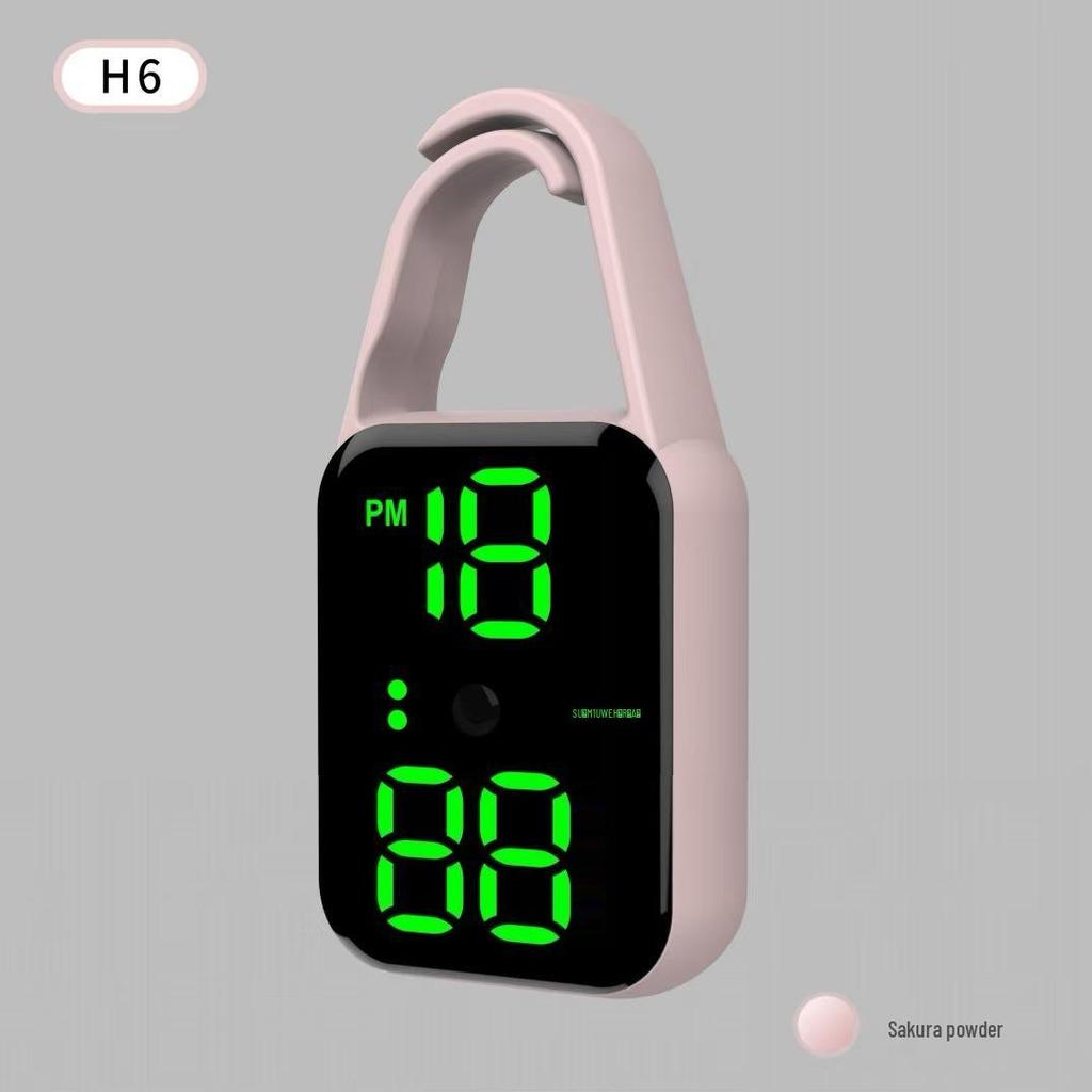 Vodotesné LED príveskové hodinky H6 - Svetlý prívesok na kľúče v tvare slzy pre študentov