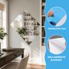 32pocs Silver PET Mirror Decal PET 15x15cm Mirror Tile Self-adhesive Mirror Sticker  Bedroom