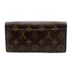 LOUIS VUITTON M62235 Monogram Portefeuille Sara Purse Brown Monogram Women Used