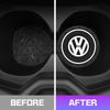 HAT1 2pcs Car Cup Holder Mat Leather Water Coaster Pad For VW Volkswagen VW ID3 ID4 Golf 7 8 MK8 T-cross Passat B8 Tiguan Jetta Skoda