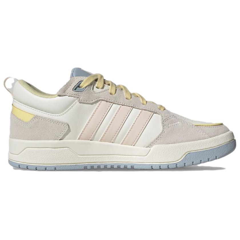 Adidas Neo 100Db Comfortable Versatile Non-Slip Wear-Resistant Breathable Low-Top Casual Shoes Women Sneaker Pink Yellow IE5576
