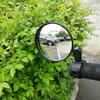 Bicycle Rearview Mirror Wide Angle Convex Mirror Bicycle Reflector Mountain Bike Rearview Mirror Silicone Handle Rearview Mirror