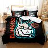 Set da letto stampato in 3D per band musicale B-Blink-182 Ragazzi Ragazze Misura Singolo Queen King Copripiumino Federa Letto ragazzi Adulto Tessile per la casa