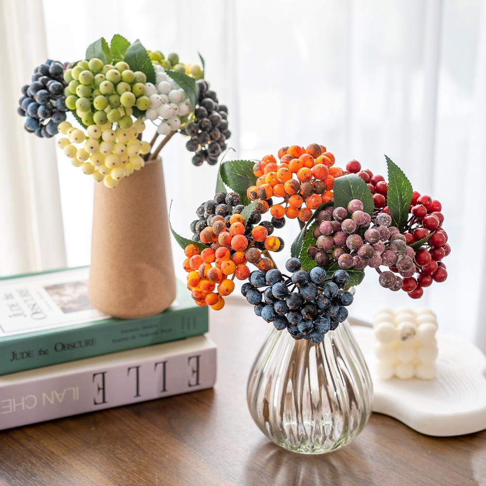 1Pcs Artificial Berry Bundle Chritsmas Decoration Chritsmas Tree Ornaments for Home Decor Navidad New Year Party Supplies Gifts