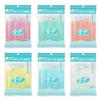 100 pièces Fil dentaire double tête Cure-dents interdentaires Bâtonnets pour les dents Nettoyage des dents Soin bucco-dentaire Brosse interdentaire