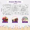 OHOME Halloween Giant Coloring Poster/Tablecloth-Halloween Crafts for Kids-30 X 72 Inches Jumbo Paper Coloring Banner Gifts for Kids Activities Games