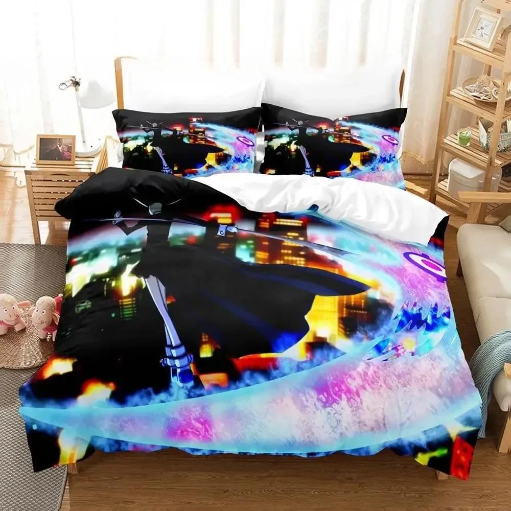 New 3D Cartoons Soul Eater Bedding Set Single Twin Full Queen King Size Bed Set Adult Kid Bedroom Duvet Cover Sets Home Textiles
