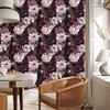 Wallpaper Flowers In Dark Colors for Living Room and Bedroom 50x1000